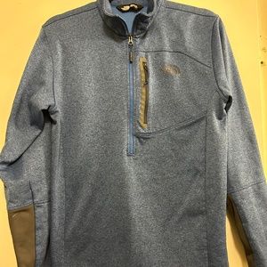 North Face Blue Half Zip Size M